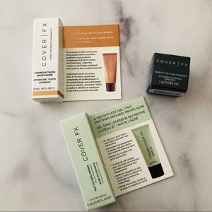 3x Cover FX Setting Powder, Moisturizer, Primer